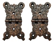 Adonai Hardware Arphaxad Antique Iron Butterfly Cabinet/Trunk Hinge (2, Antique Copper)