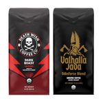 Death Wish Coffee & Valhalla Java Bundle, Fair Trade and USDA Certified Organic, Ground Coffee