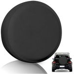 K-Musculo Spare Tire Cover,Faux Leather RV Spare Tire Cover, Waterproof Anti-UV Tire Cover RV Accessories for RV/Truck/Trailer/SUV. (Black 27"-29" Dia)