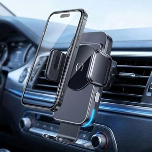oolong 15W Fast Wireless Car Charger Mount, Auto-Clamping Air Vent Phone Holder with Power Outage Delay, 360° Rotation, Case Friendly, for iPhone 17/16/15 Samsung S23/S22 4.6-6.9 Inch Phones