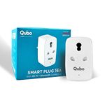 QUBO 16A Wifi + BT Smart Plug from Hero Group, Energy Monitoring, Suitable for large appliances like ACs, Geysers & Water Pumps (Voice Control with Amazon Alexa and Google Assistant)