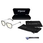 Gunnar Gaming and Computer Eyewear | Stark Industries Edition |Stainless Steel frame, Lens Tint: Clear (Blocks 35% Blue Light & 100% UV Light) | Patented lens | Reduce eye strain & dryness