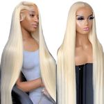 HOTLOVE 613 Lace Front Wig Human Hair, 13x6 Transparent Lace 613 HD Lace Frontal Wig For Women 200% Straight Blonde Lace Front Wigs Human Hair Pre Plucked With Baby Hair 22inch