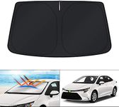 KUST Windshield Sun Shade Blocks UV Rays Sun Visor Protector Foldable Sunshade for Toyota Corolla Sedan 2018-2021 Keep Your Car Cooler