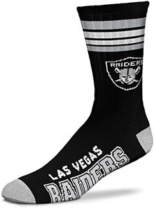 Fanatics Per calzini Bare Feet NFL Stripe Team Sock Socks, Las Vegas Raiders., 43-48