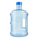 5L Water Bottle with Screw Cap, Food Grade Mineral Water Bottle Jug Container Easy Grip Carry Handle for Sports Outdoor Travel Camping Residential Commercial Use