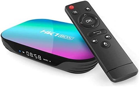 Sofobod HK1 Box TV Box Android 9.0, 4GB RAM 32GB ROM, S905X3 Quad Core 64bit Cortex-A55, GPU G31™ MP2, 2.4G/5G Dual WiFi BT4.0 H.265 Decoding LAN 1000 RJ-45, HD 8K Smart TV Box