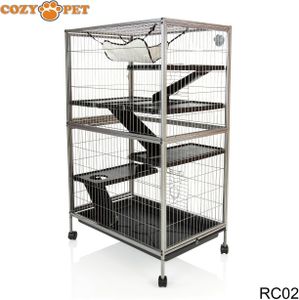 Cozy Pet Large Rodent Cage – Spacious Small Animal Habitat