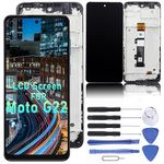 DIGI4U LCD for Motorola Moto G22 XT2231-2 Screen Replacement with 𝐅𝐫𝐚𝐦𝐞,𝐄𝐚𝐬𝐢𝐞𝐫 to Install than 𝐍𝐨 Frame, 6.5 inch G22 FHD Touch Display Digitizer Assembly, with Repair Tools for Moto LCD