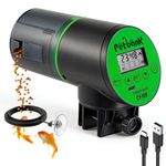 Petbank Automatic Fish Feeder - Rechargeable Timer Auto Fish Feeder with USB Charger Cable for Vacation Weekend Holiday, Fish Food Dispenser for Aquarium or Fish Tank