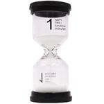 FOYOTO Hourglass Sand Timer for Kids, 1 Minutes Mini Sand Clock, Colorful Sandglass for Classroom, Games, Kitchen Decor