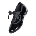 ARCLIBER Tap Shoe for Girls and Boys Non-Slip Tap Dance Shoes for Little Kid 13 Black