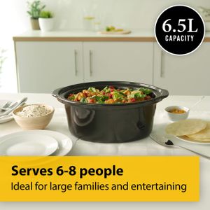 Crock-Pot 6.5L Slow Cooker – Black