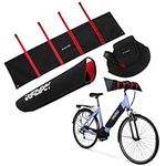 Navaris Electric Bike Cycling Accessories - 3 Piece E-Bike Battery Cover Set - Handlebar Bag, Ebike Battery & Frame Protector - Universal Fit for MTB, BMX, Mens & Ladies Bikes
