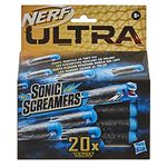 Nerf Ultra Sonic Screamers 20-Dart Refill Pack - Darts Whistle Through the Air - Compatible Only with Nerf Ultra Blasters