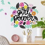 RoomMates Girl Power Peel and Stick Giant Wall Decals | Girls Room Decor