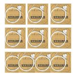 TUOREN 10Pack Nylon Ukulele Strings Replacement Part Accessory for Soprano (21 Inch) Concert (23 Inch) Tenor (26 Inch) Ukulele .024-.028 Gauge