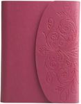 Eccolo World Traveler 5 x 7-Inch Lined Journal with Metallic Flap Closure, Fuchsia Pink