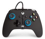 PowerA Enhanced Wired Controller for Xbox Series X|S, Wired Video Game Controller, Gamepad for Xbox X and S, Officially Licenced by Xbox, 2 Years Manufacturer Warranty- Blue Hint