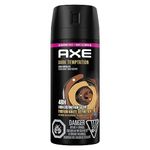 AXE Dark Temptation Deodorant Body Spray for long-lasting odour protection Dark Chocolate aluminum free deodorant for men 113 g 4 count