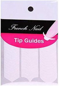 Bezall 18 Sheets 22 Designs French Manicure Nail Art Stickers, Self-Adhesive Form Fringe French Nail Tip Guides for Nail DIY Decoration Stencil Tools