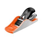 JORGENSEN 5-1/4" Wood Planer, Hand Planer for Woodworking, Low Angle Block Plane, Small Hand Plane for Detail Trimming, Wood Planing, Craft - Professional Ductile Iron Body, Adjustable Cutting Depth
