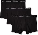 Calvin Klein Men's Cotton Stretch Boxer Briefs 3 Pack, 3 Black/Black/Black, Medium