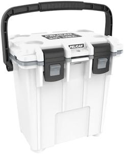 Pelican Elite IM Wheeled Cooler, 19 Litre Capacity, White/Gray, 20Q-1-WHTGRY