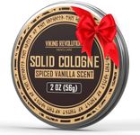 Viking Revolution Spiced Vanilla Mens Solid Cologne Men 2 Oz - Men Solid Perfume Cologne for Men - Balm Cologne for Mens Cologne Balm Travel Cologne Wax (1 pack, Spiced Vanilla)