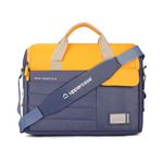 uppercase 14L Omega 03 Professional Laptop Messenger Bag | up to 15.6''| 3x More Water Resistant| With Rainproof Zippers| Tablet Compartment| Multiple Organisers| Office Bag for Men & Women (Blue)