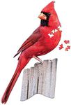 Madd Capp I Am Cardinal 300-Piece Bird-Shaped Jigsaw Puzzle