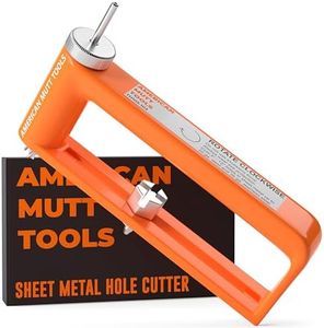 Mutt Tools Adjustable Sheet Metal Hole Cutter – Cut 2-12" Circle Holes in 24ga Steel and 26ga Stainless Steel – Adjustable Sheet Metal Cutter for HVAC and Ductwork