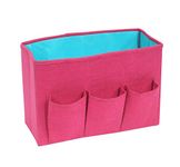 PrettyKrafts Magazine / Files Organiser - MultiUtility Storage Box Files / Catalogues Sorter - Desk Organizer - Pink