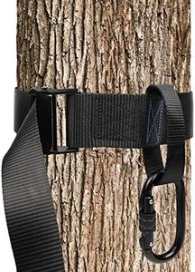 TRSMIMA Tree Stand Hunting Harness - Climbing Stands Strap Treestand Belt with Adjustable Metal Hook Quick Easy Quiet To Use