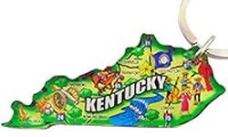 State of Kentucky Key Chain Acrylic