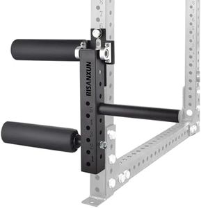 RISANXUN Leg Extension and Leg Curl Machine, Adjustable Leg Extension and Curl Machine Squat Rack Attachment - Max Load 600lbs