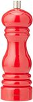 MasterClass Pepper Mill or Salt Grinder with Interchangeable Cap, Plastic, Red, 17 cm