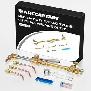 ARCCAPTAIN Oxy Acetylene Cutting Torch, Medium Duty CA1350 Cutting Weldig Torch with Check Valve, Cutting Tip 1-3-101, Suitable for Automobile Repair and Metal Cutting