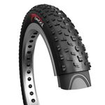 Fincci 26 x 4.0 Inch Fat Bike Tires 100-559 Foldable Fat Tires for Road Mountain MTB Mud Dirt Offroad Bike Bicycle