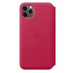 Apple Leather Folio Case for iPhone 11 Pro Max (Raspberry)