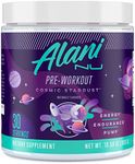 Alani Nu Pre Workout Supplement Powder for Energy, Endurance & Pump | Sugar Free | 200mg Caffeine | Formulated with Amino Acids Like L-Theanine to Prevent Crashing | Cosmic Stardust, 30 Servings