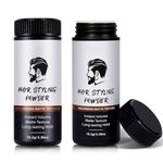 Hair Styling Powder for Men, 2 PCS Hair Texture Powder for Men, Natural Look Mens Styling Powder - Matte Texture Long-lasting Hold and Easy to Apply with No Oil or Greasy Residue, 10g