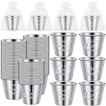 48 Set Wedding Favor Gifts for Guests Bulk Individual 1.5 oz Stainless Steel Shot Glasses Thanks for Celebrating with Us for Christmas Souvenirs, Gifts, Supplies and Return Gift Bags for Bachelorette