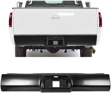 HECASA Black Steel Bumper Roll Pan Compatible with 88-98 Chevrolet Chevy Silverado Sierra/GMC C1500 C2500 C3500 K1500 K2500 K3500