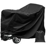 Mobility Scooter Cover Waterproof 190D Oxford 75x28x46inch 4 Wheel Power Scooter All Weather Protection Rain Dust Snow Sun Cover Outdoor Protect Cover,Black