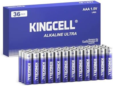 KINGCELL AAA Batteries 36 Pack, High-Performance Triple AAA Batteries with Long-Lasting Power,Alkaline AAA Batteries 10-Year Shelf Life for Kids Toys, Romotes, Various Household Devices