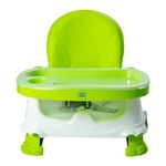 Mee Mee Baby Foldable Feeding Booster Seat with Detachable Feeding Tray, Anti Skid Base, Dishwasher Safe Tray, Three Point Safety Belt for Babies/Kids/Toddlers of 0-2 Years (Green)