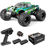 YONCHER YC380 1:16 Brushless Fast RC Cars for Adults, 52+ KM/H 4WD Remote Control Truck, Hobby High Speed RC Monster Trucks, Oil-Filled Shocks Off-Road Remote Control Car for Boys