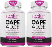 Pure Cape Aloe Herbal Laxative for Constipation Relief Healthy Bowel Movement Natural Colon Cleanse & Detox Dietary Supplement Designed for Women by Ladyme 180 Capsules