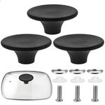 TIESOME Universal Pot Lid Handles, 3PCS Pot Lid Knobs, Replacement Knob Kitchen Cookware Pan Lid Cover Casserole Handle Replacement Knobs Handles for Frying Pan Pot Lid Covers